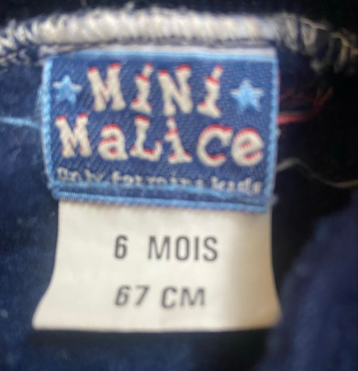 Pull ourson »Mini Malice »bleu marine - photo numéro 3