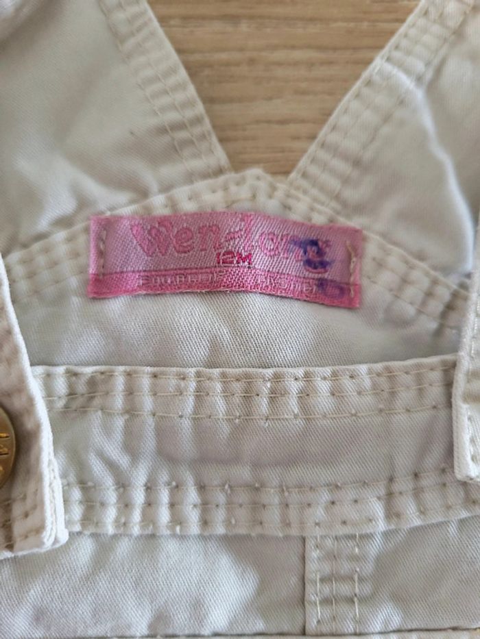 Robe salopette beige 9-12mois - photo numéro 2