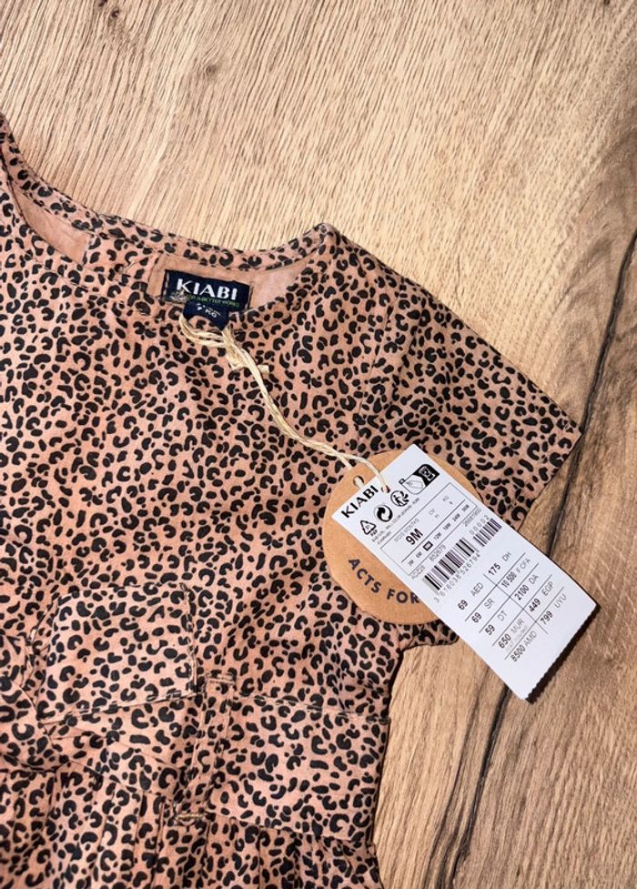 Robe Kiabi 9 mois neuve léopard - photo numéro 3