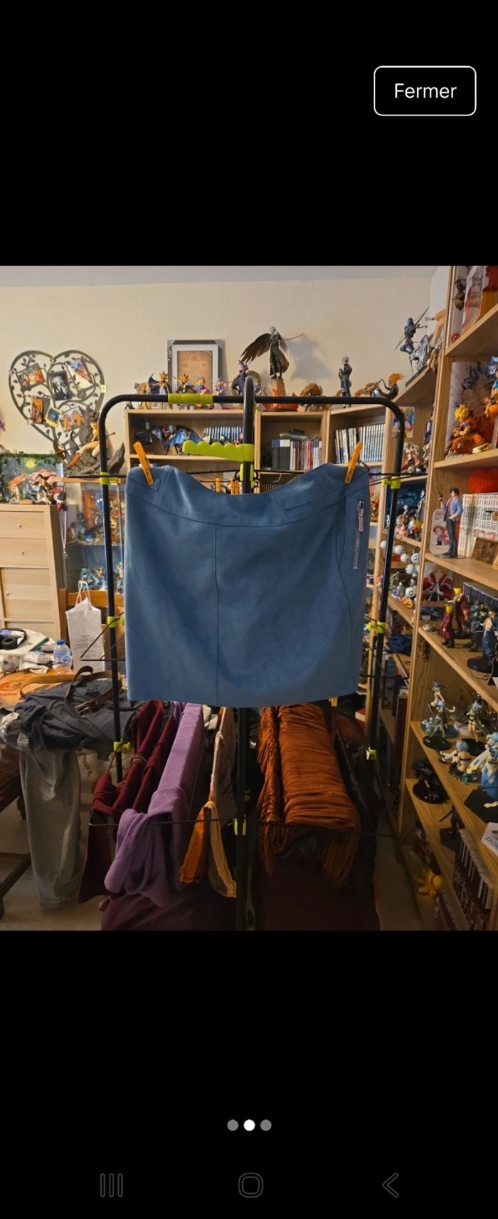Jupe courte crayon bleu Morgan - photo numéro 2