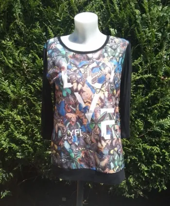 tunique devant fluide taille L YFJ Reserved viscose et polyester