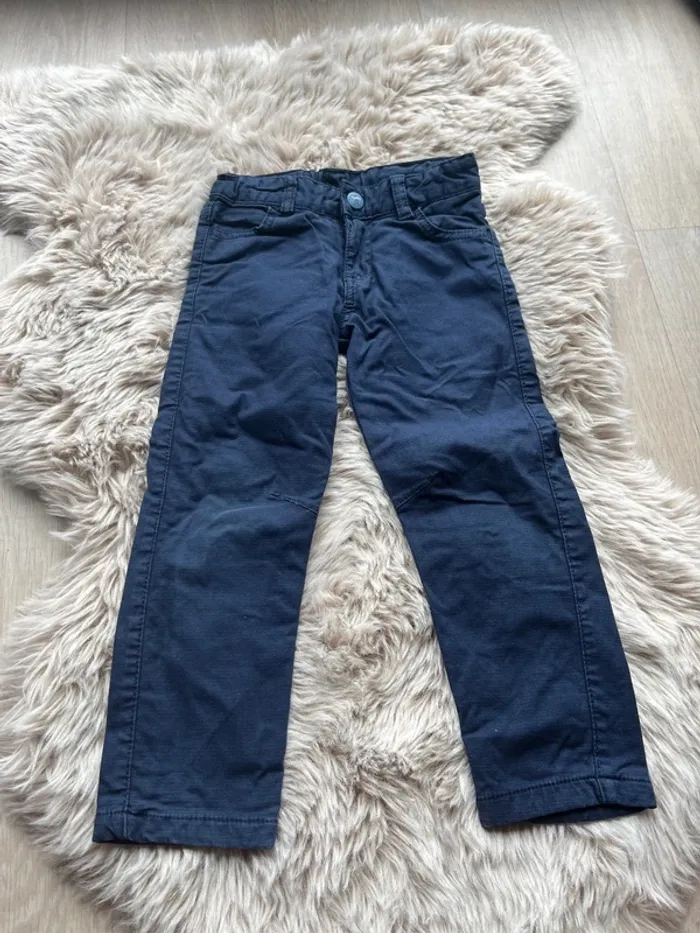 Pantalon jean sergent major bleu - photo numéro 2