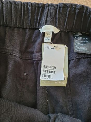 Pantalon Mom neuf taille élastique noir
