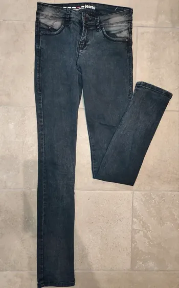 Jean skinny taille basse noir Jennifer T34