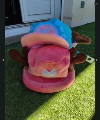 One Piece 2 Chapeaux Chopper Rose & Bleu taille adulte
