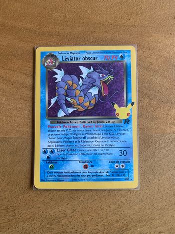 Carte Pokemon Leviator Obscur 25 ans 
