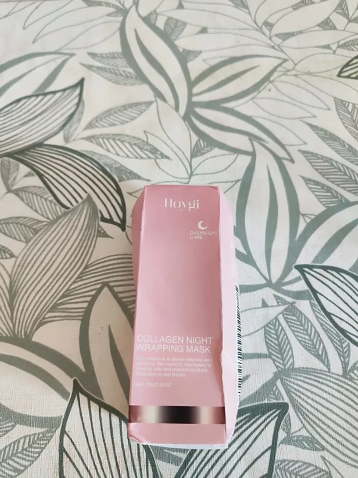 Hoygi masque enveloppant de nuit au collagene 75g valeur 26€  à utiliser 24 mois après ouverture