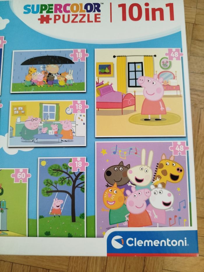 Puzzle Peppa pig 10 en 1 Clementoni complet - photo numéro 2