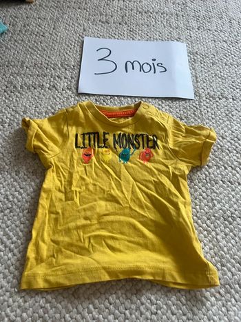 Tee shirt manche courte 3 mois
