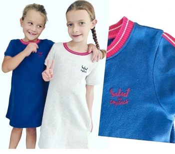 6 ans robe sweat Gémo ( robe bleue en vente uniquement )