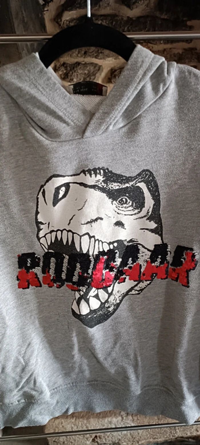 Sweat à capuche Zara 10 ans - photo numéro 2