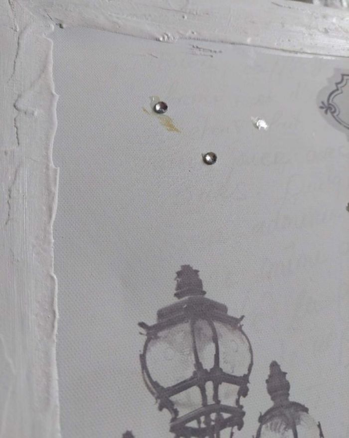 Toile fond blanc tour Eiffel Paris strass BE 🗼 - photo numéro 7