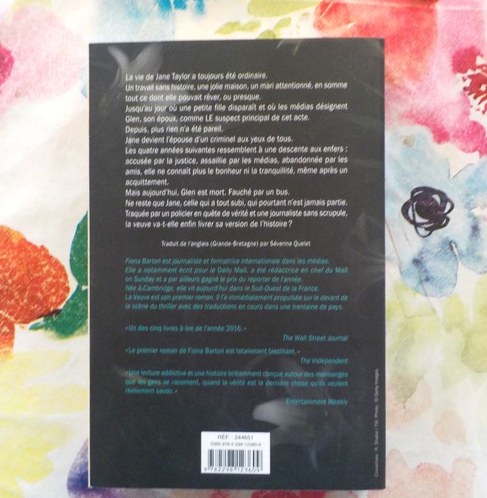 LA VEUVE de Fiona BARTON Ed. de Noyelles - photo numéro 3