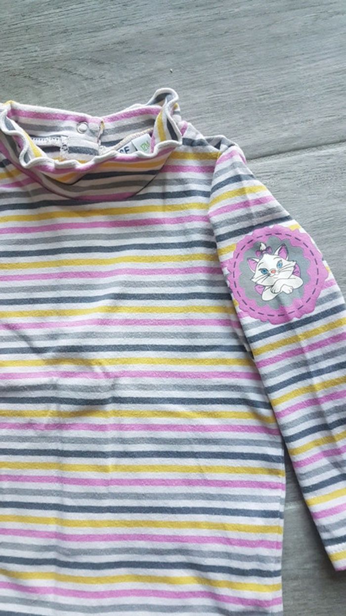 T-shirt Disney Baby Marie Aristochats 12 mois - photo numéro 2
