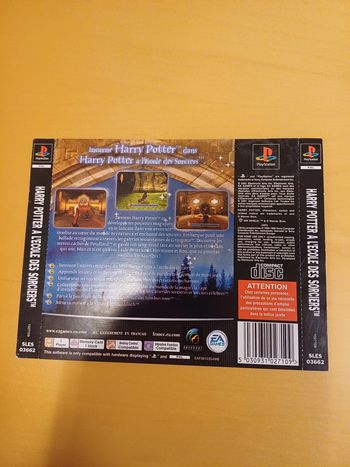 Jaquette arrière Harry Potter à l'école des sorciers - PlayStation 1