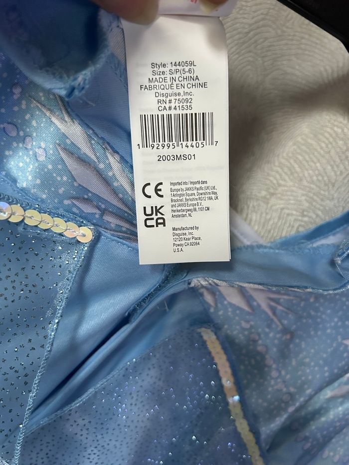 Déguisement robe des neiges 5-6 ans Disney Frozen - photo numéro 7