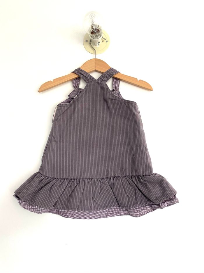 Robe été à fines bretelles lila /le petit trésor de maman « petit kimbaloo » 9 mois - photo numéro 2