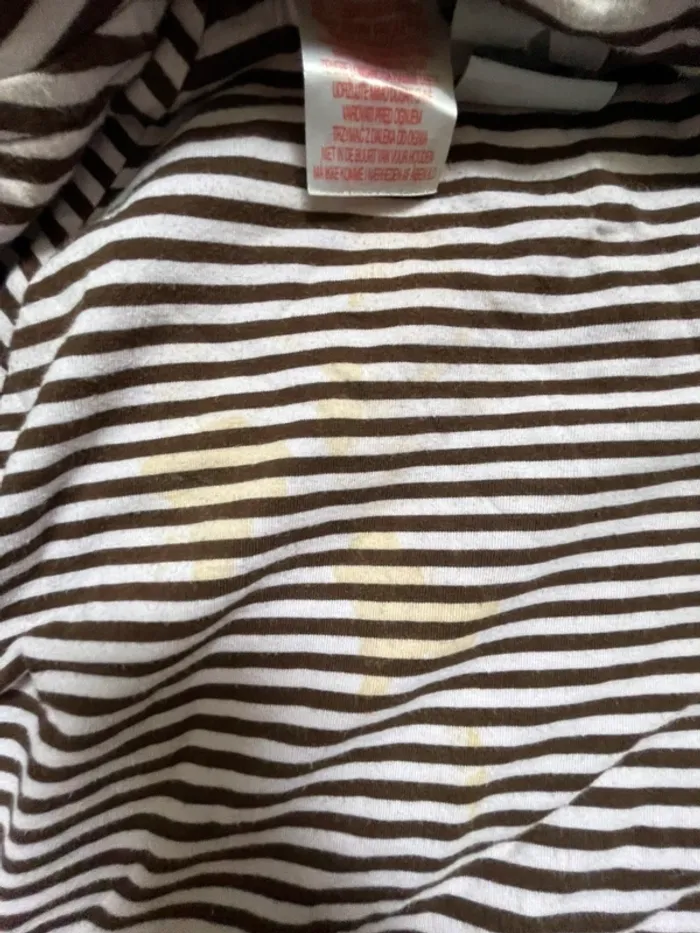Gilet vintage Adidas marron & blanc – taille 14 ans - photo numéro 5