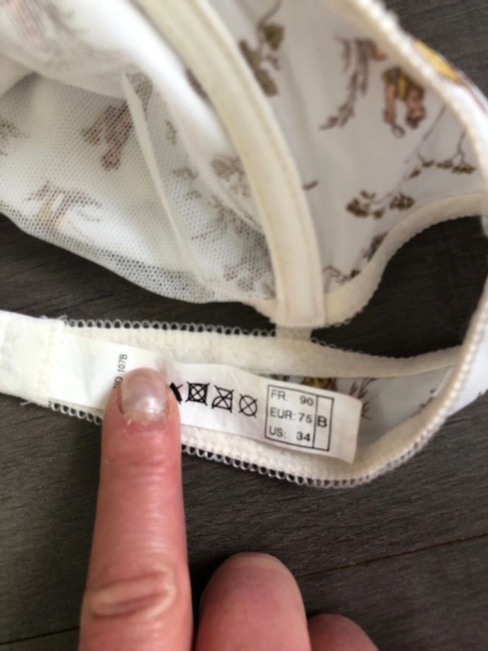Soutien gorge princesse tam tam taille 90B imprimé chinois - photo numéro 4