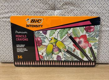 Pack de 36 Crayons de Couleur Premium Metal Box "Intensity"