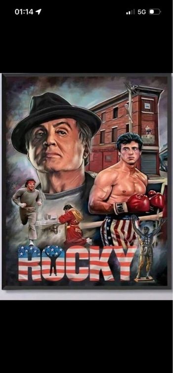  Diamond painting ROCKY 30×40cm - Neuf