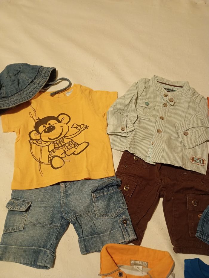 Lot vêtements été bébé garçon 6 mois - photo numéro 2