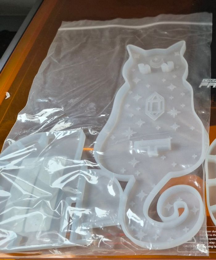 Moule résine chat etoiles