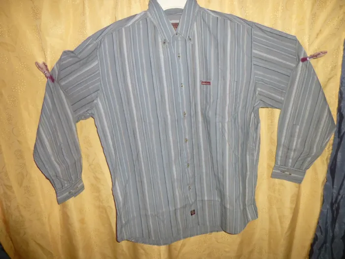 chemise manche longue gris rayé Marlboro classics XL neuve - photo numéro 2