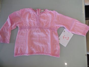 chemise rose 3 ans tape a l'œil
