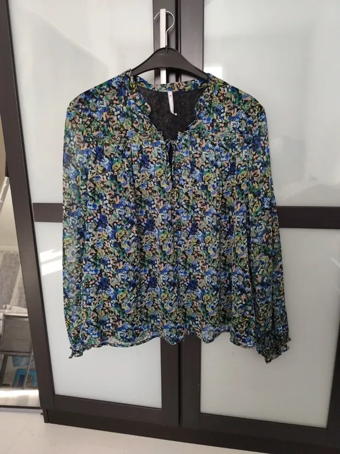 Blouse voile imprimé T46/48