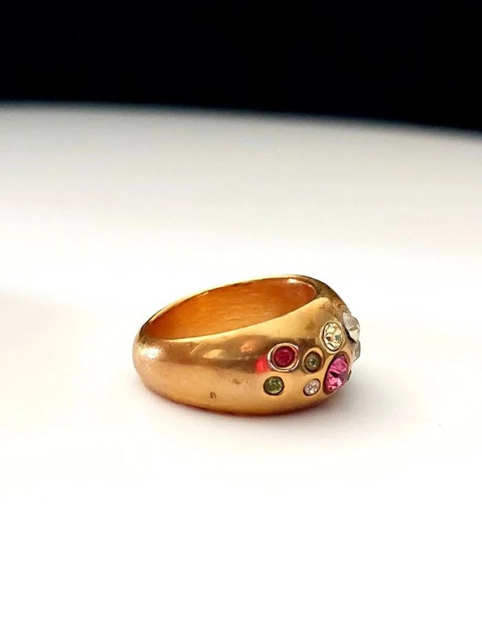 bague jonc en plaqué or vintage taille 55 - photo numéro 7