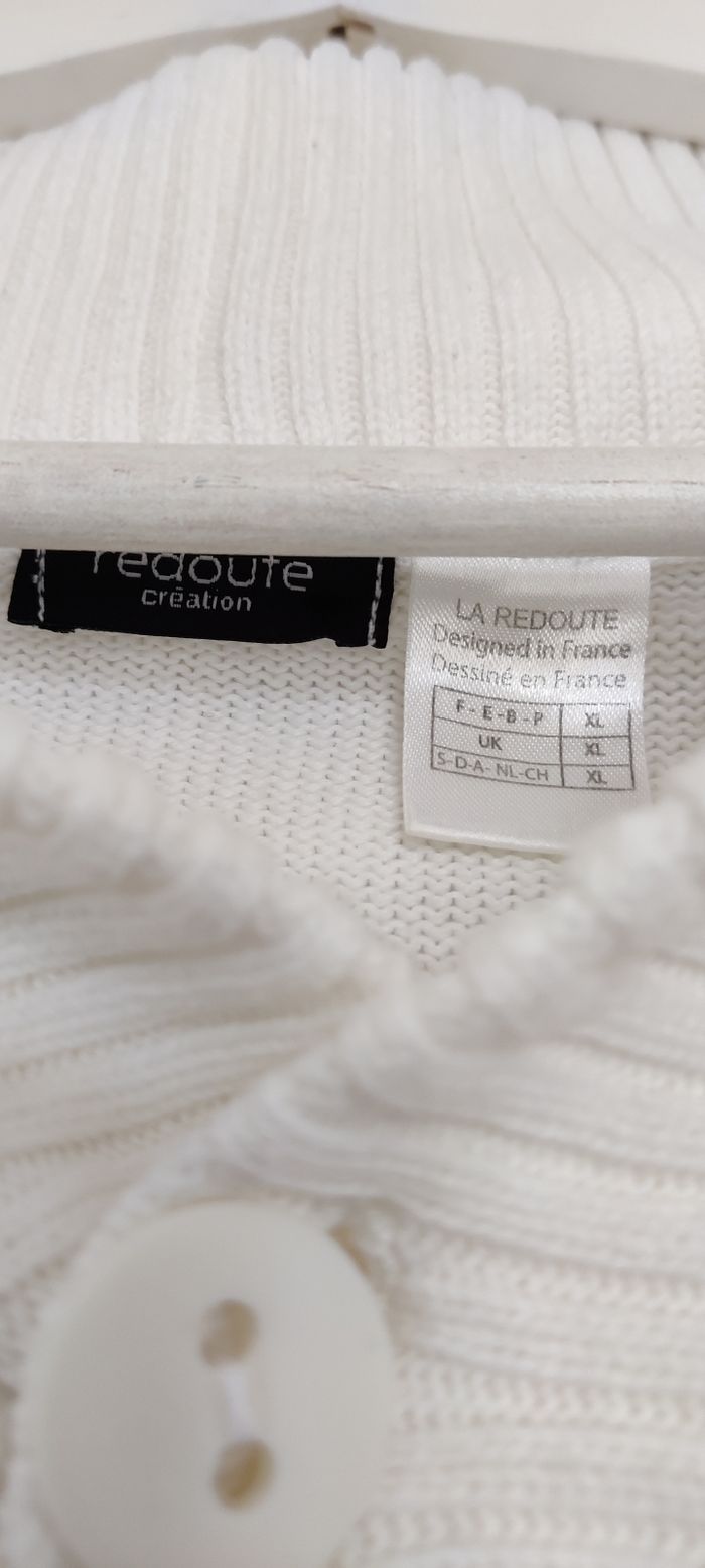 Pull homme blanc la redoute - photo numéro 2
