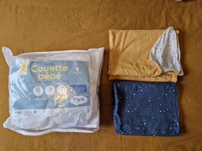 Ensemble couette+2housses de couette
