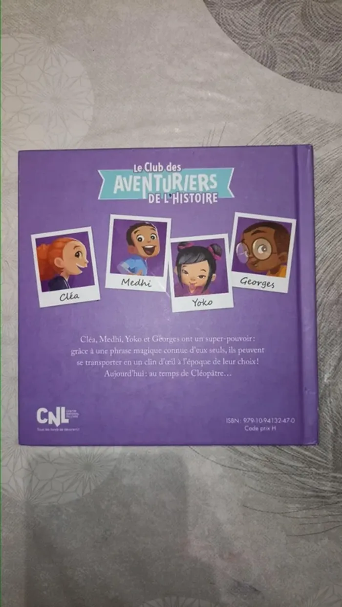 livre Mcdonald's Les fauves de cléopâtre collection Le club des aventuriers de l'histoire - photo numéro 2