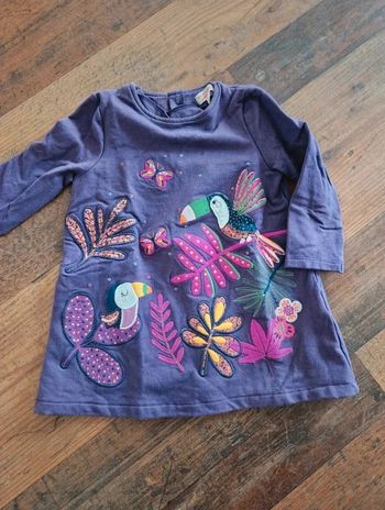 Robe hiver manches longues DPAM 18mois