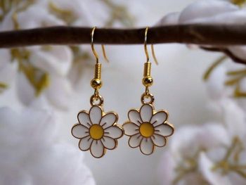 Boucles d'oreilles marguerite