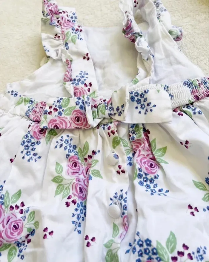 Ensemble cérémonie robe + bloomer + cardigan 6 mois - Sergent Major - photo numéro 8