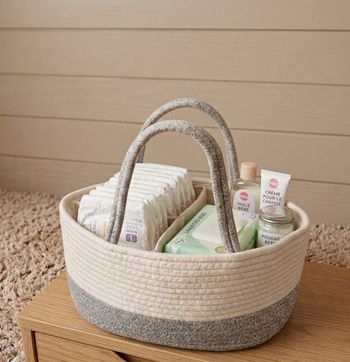 Panier excellent pour rassembler les affaires de votre bébé 