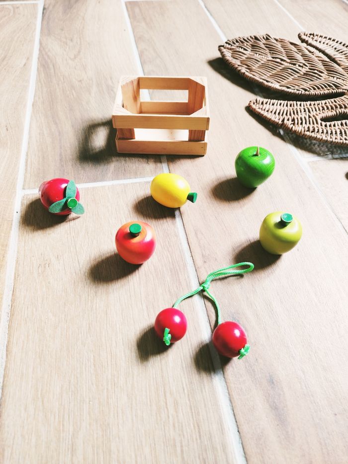🍒Dinette petite cagette de fruits en bois marque Janod - photo numéro 2
