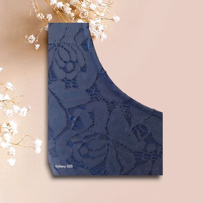 Débardeur bleu dentelle - taille S - photo numéro 5