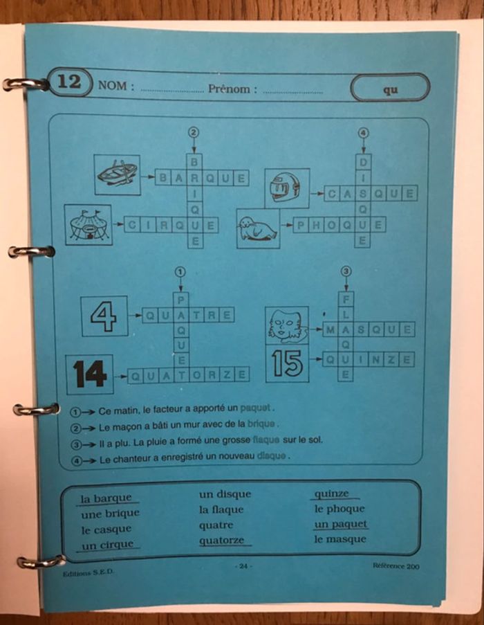 La Lecture et L'orthographe par les Mots Croisés au Cycle 2 - SED - photo numéro 3