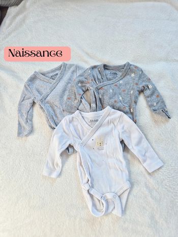 Lot 3 bodies naissance kiabi