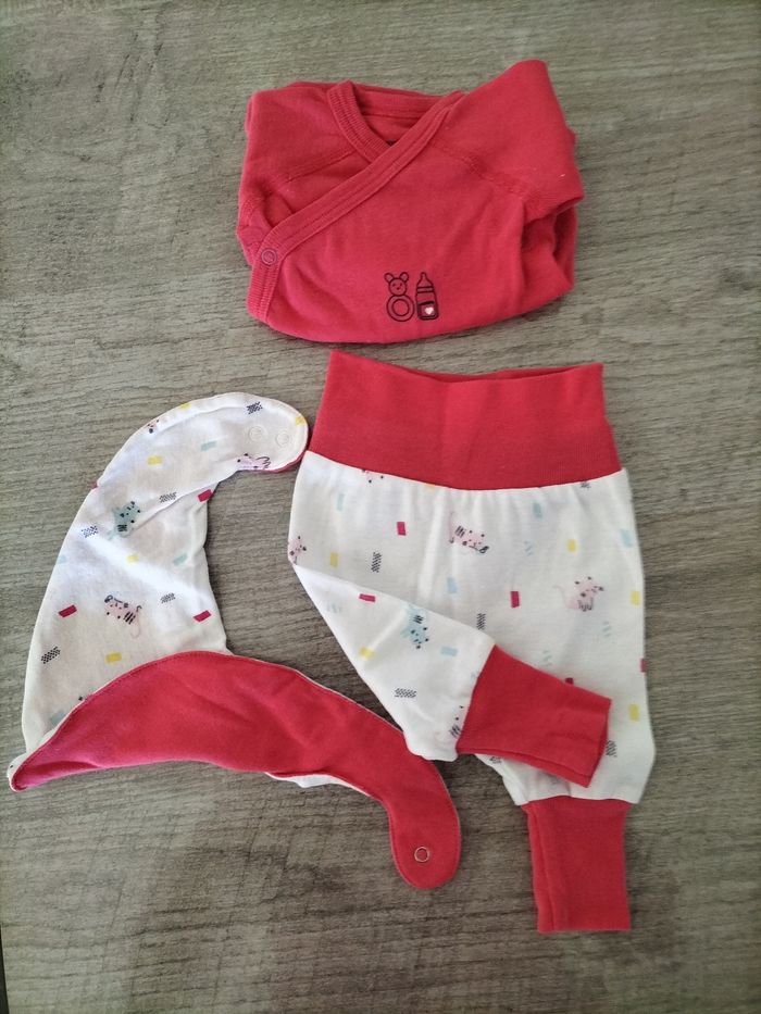 Ensemble pantalon, legging petit bavoir - photo numéro 3