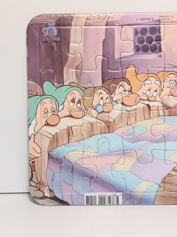 Puzzle grafalco Disney sur plaque Blanche neige et les sept nains 20 pièces - photo numéro 2