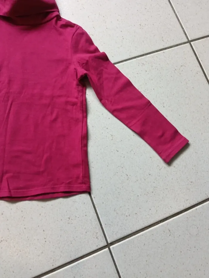 Col roulé 3/4ans fushia - photo numéro 3