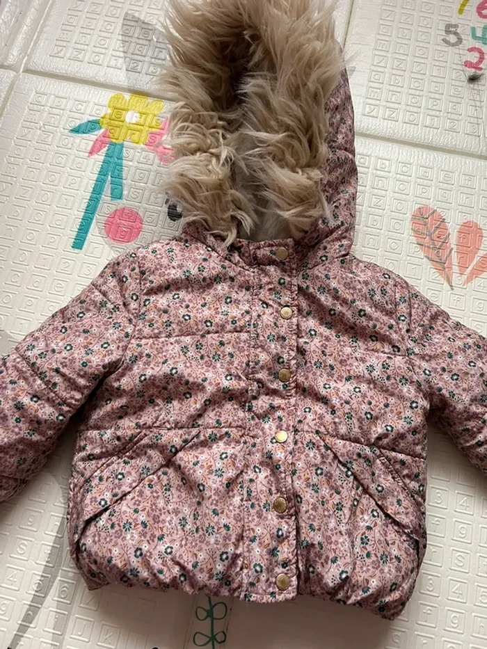 Doudoune floral fourré 2 ans - photo numéro 11
