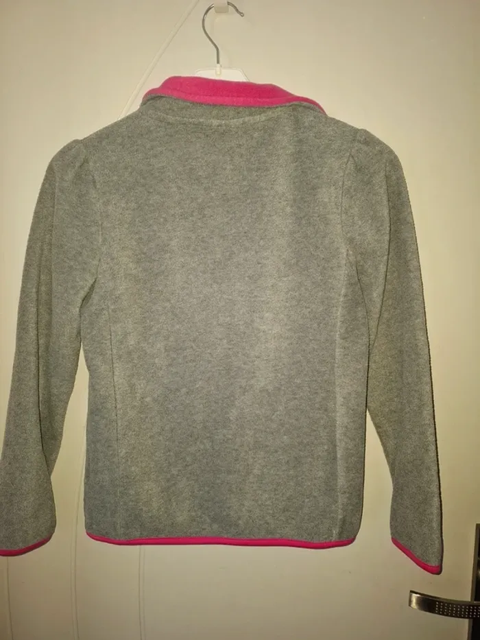 Gilet polaire gris Kitty 10 ans - photo numéro 2