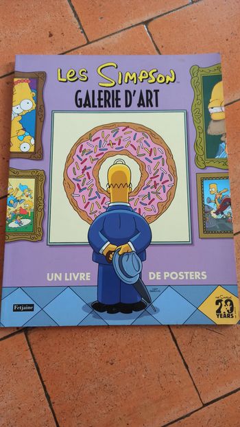 Livre Simpson poster TBE 