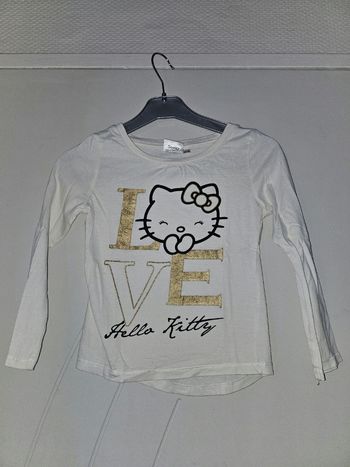 T.-Shirt Hello kitty blanc cassé 8 ans