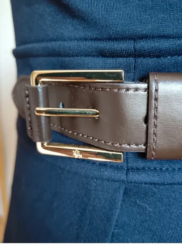 Ralph Lauren "Robe bleu marine portefeuille" t. 34 - photo numéro 6